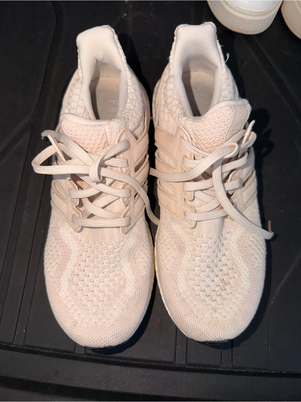 Adidas | Ultra Boost Cream Knit Lace-Up Athletic Sneakers, size 8.5